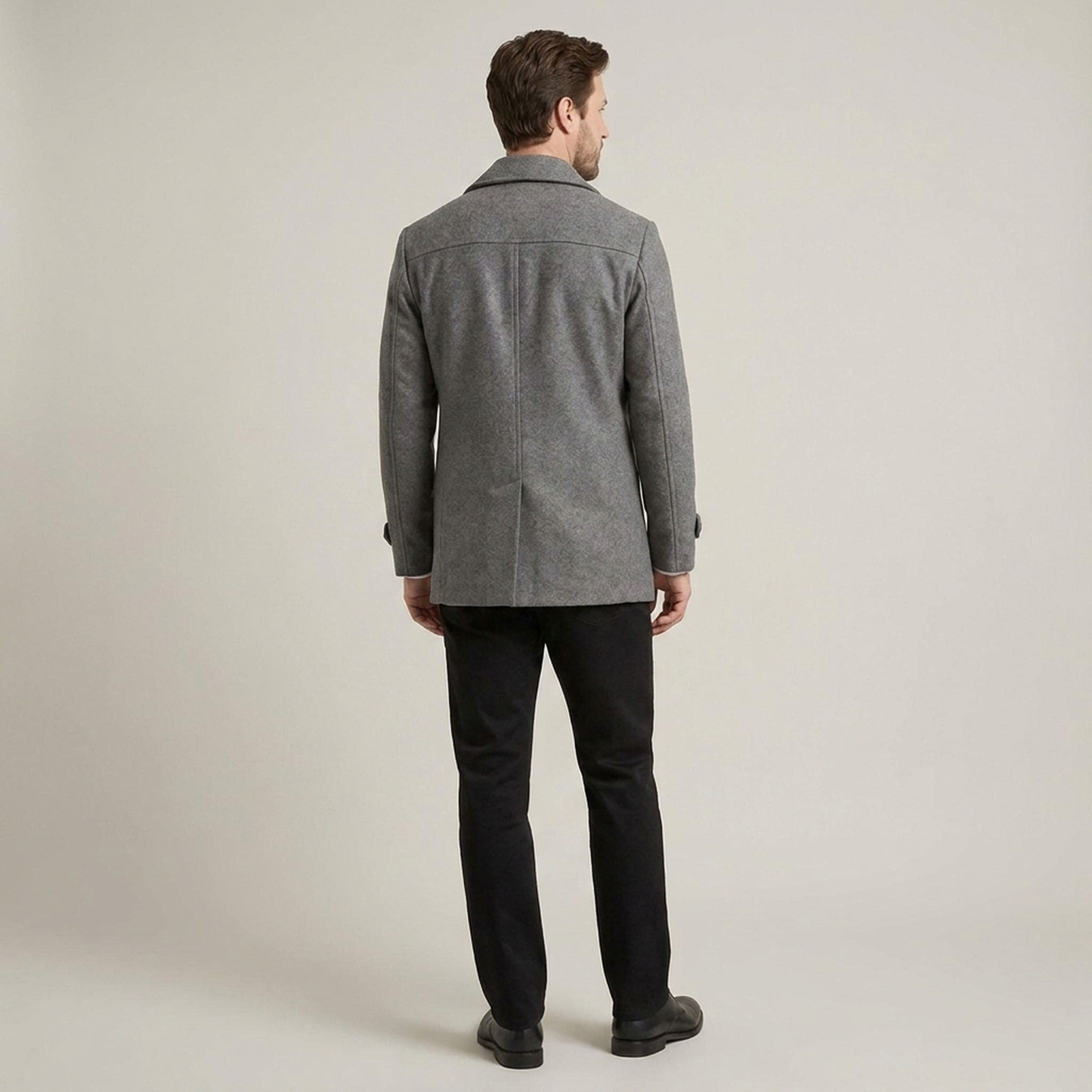PLUXSTYLE::numise::mens-double-breasted-tailored-parka::back