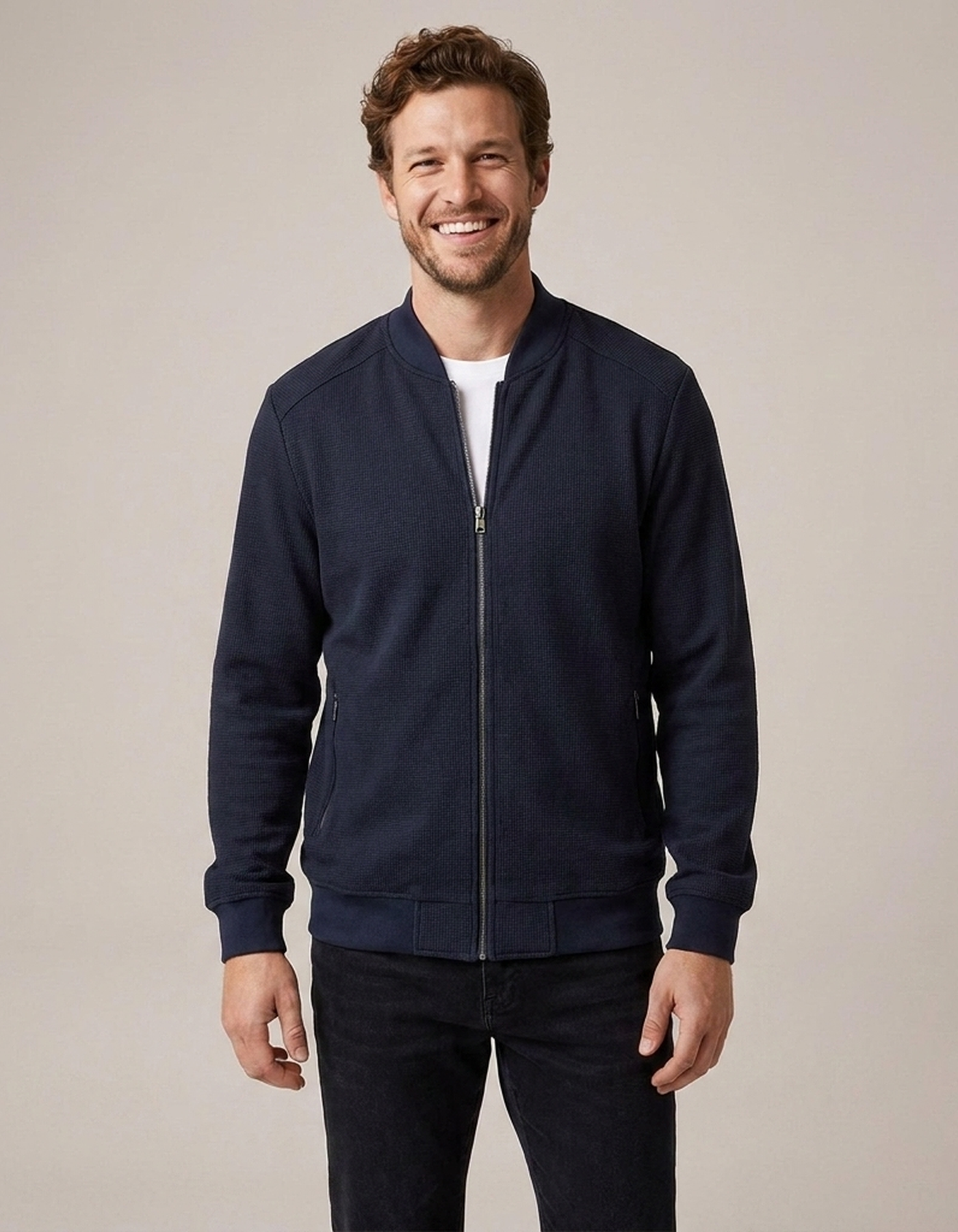 PLUXSTYLE::numise::mens-classic-bomber-parka::front