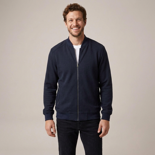 PLUXSTYLE::numise::mens-classic-bomber-parka::front