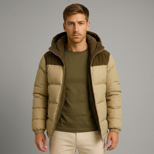 Men's Lightweight Hooded Winter Jacket