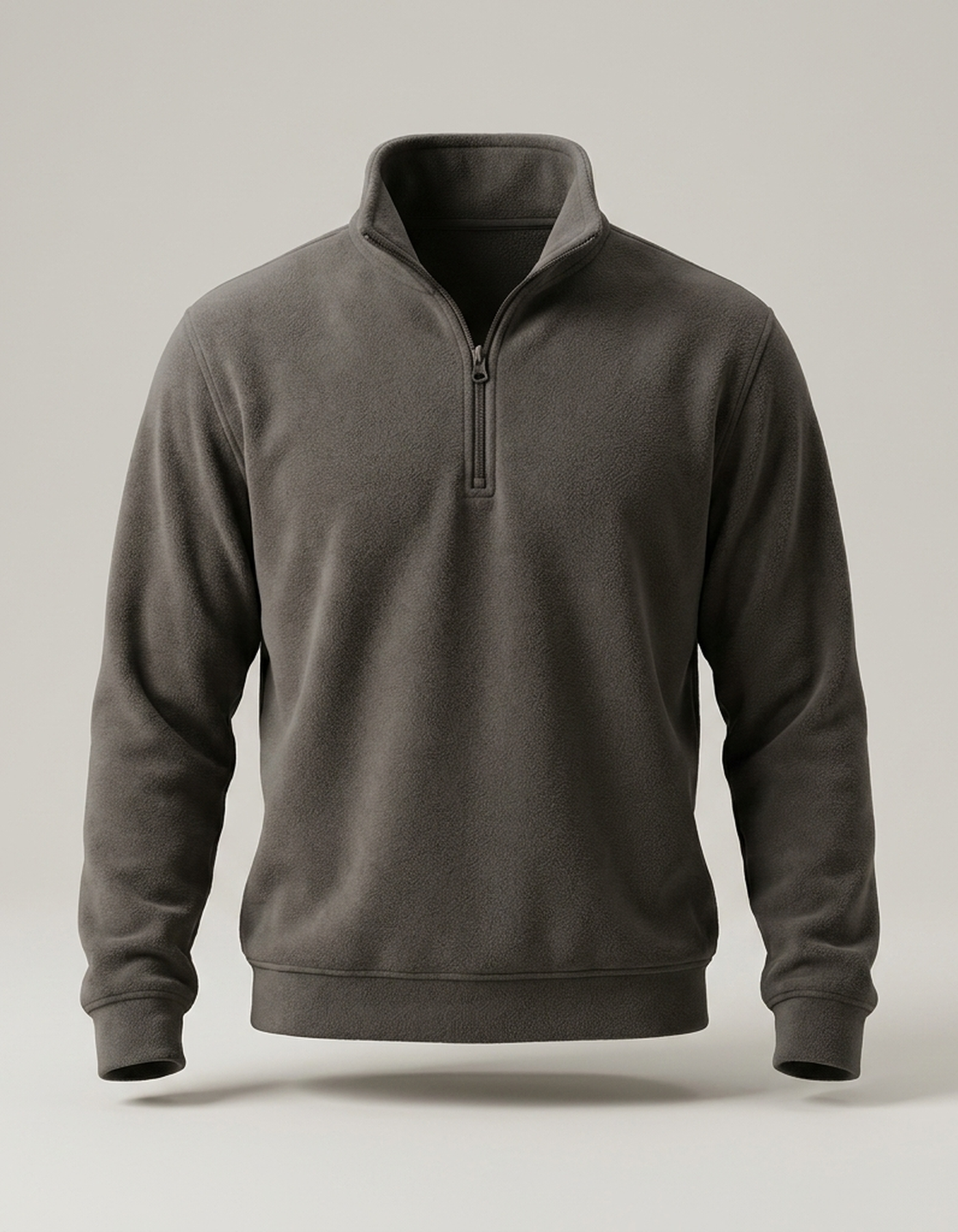 PLUXSTYLE::numise::mens-quarter-zip-parka::pack-dark-gray