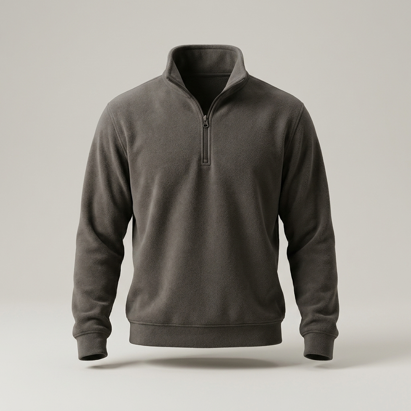 PLUXSTYLE::numise::mens-quarter-zip-parka::pack-dark-gray