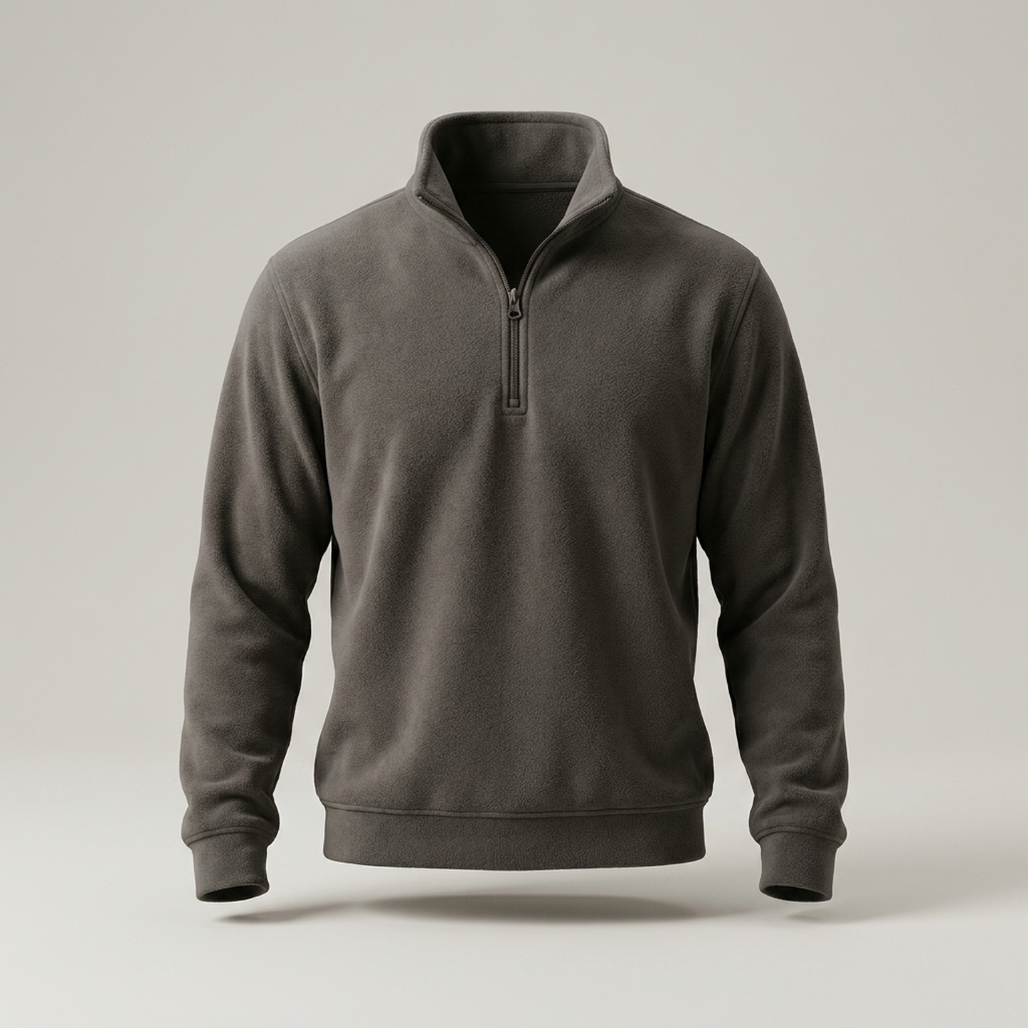 PLUXSTYLE::numise::mens-quarter-zip-parka::pack-dark-gray