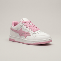 PLUXSTYLE::numise::blush-low-top-sneakers::closeup-hero