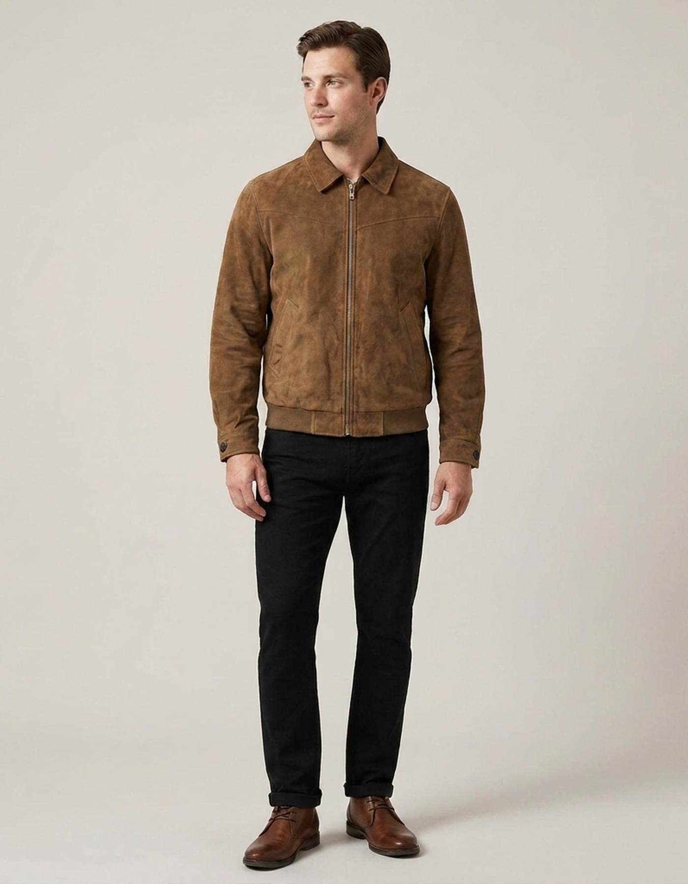 PLUXSTYLE::numise::mens-slim-fit-bomber-parka::front