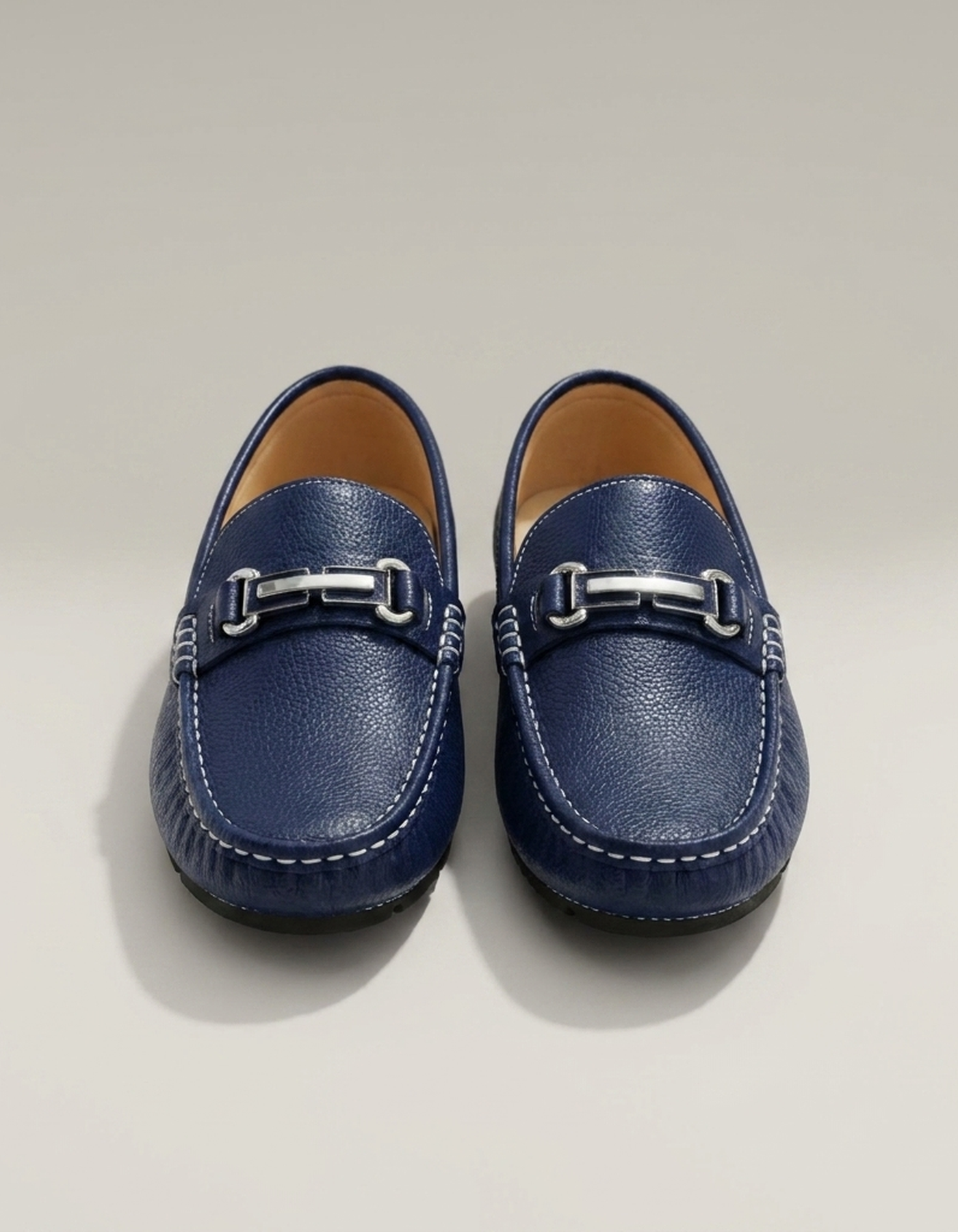 PLUXSTYLE::numise::mens-cushioned-dress-loafers::pack-navy-blue