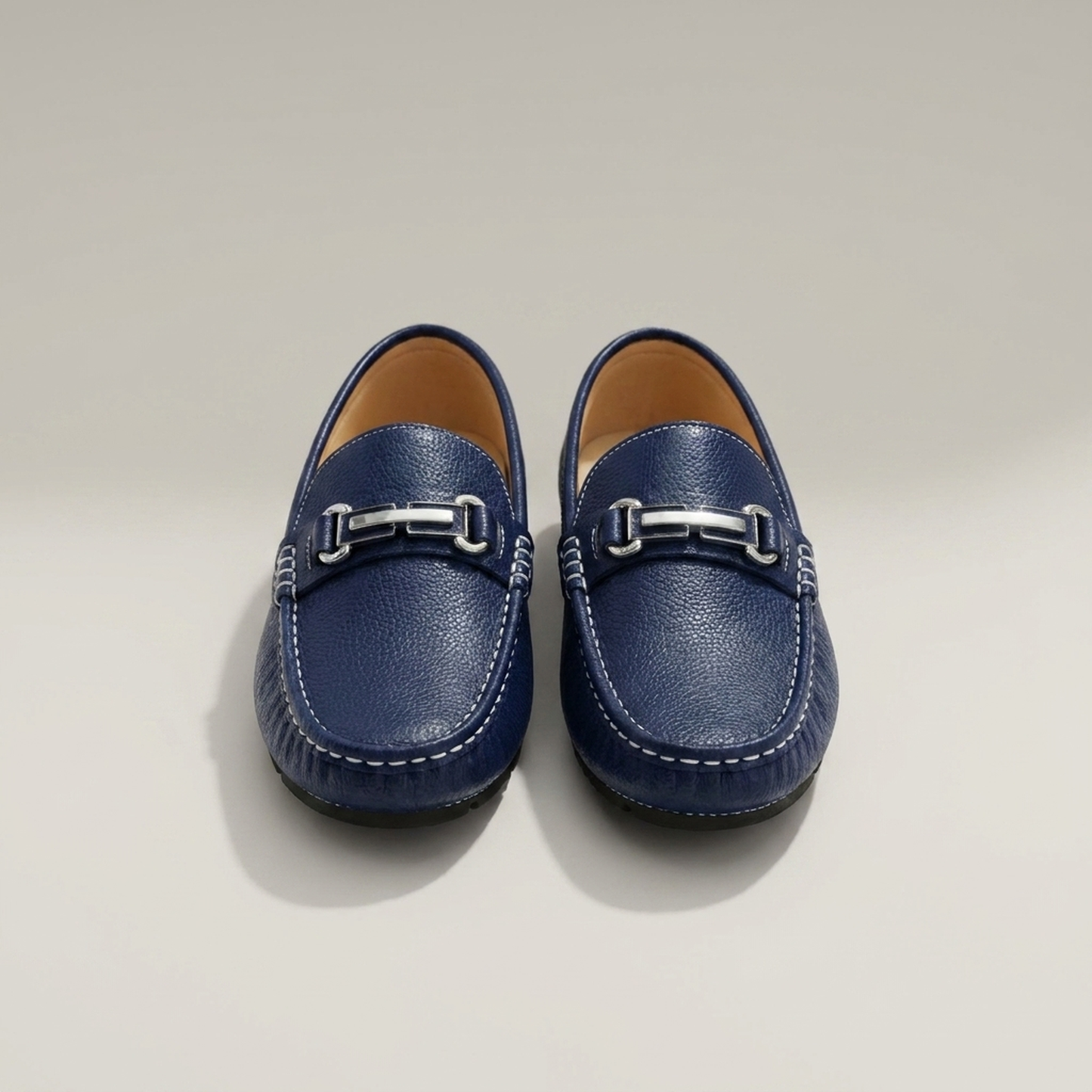 PLUXSTYLE::numise::mens-cushioned-dress-loafers::pack-navy-blue