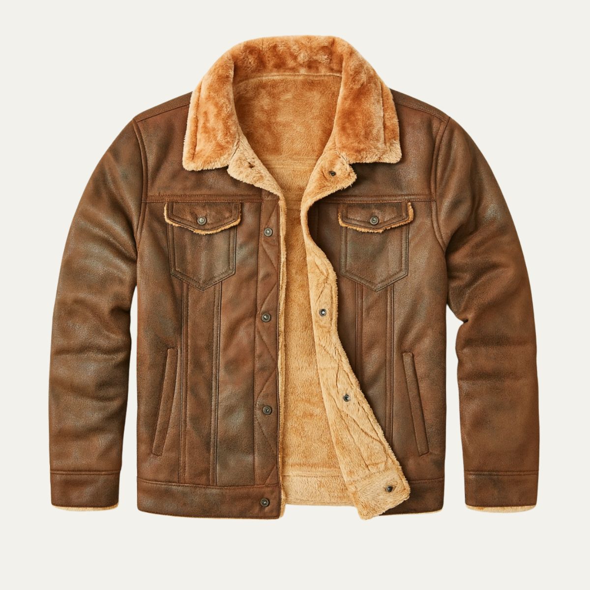 Mason | Men's Suede Trucker Winter Jacket