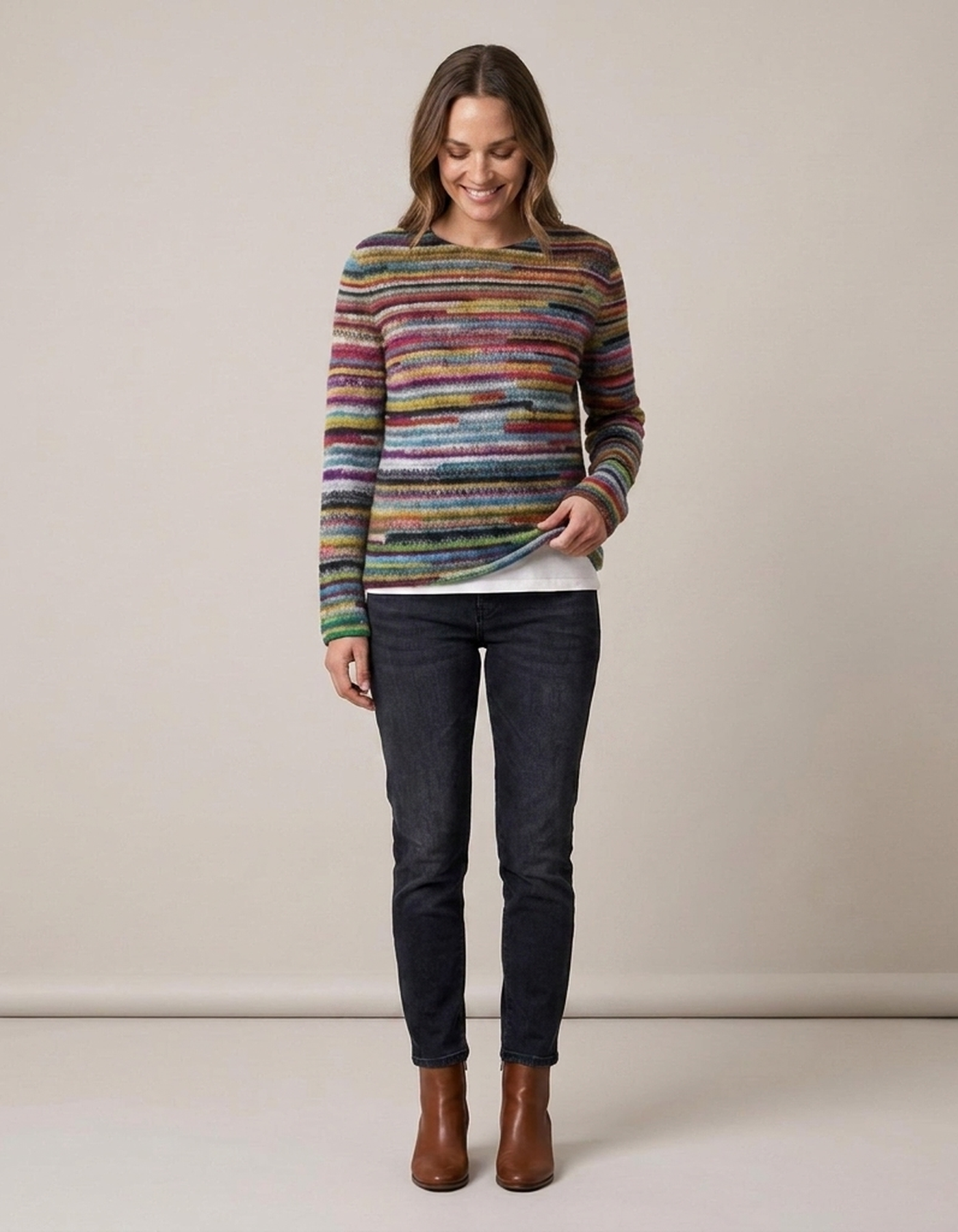 PLUXSTYLE::numise::anna-classic-fair-isle-pullover::front