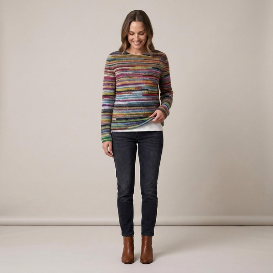PLUXSTYLE::numise::anna-classic-fair-isle-pullover::front