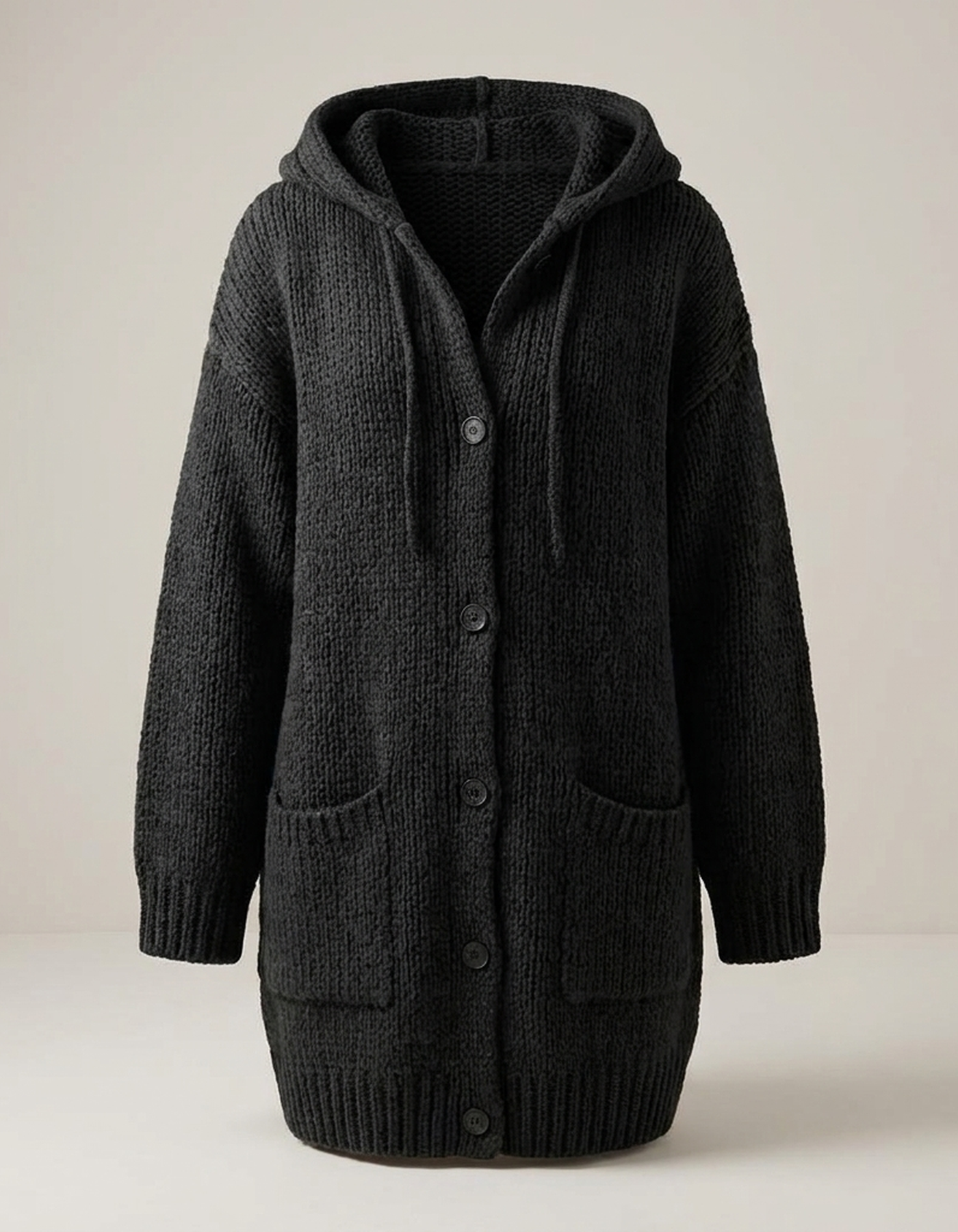 PLUXSTYLE::numise::longline-hooded-cardigan-1::pack-black