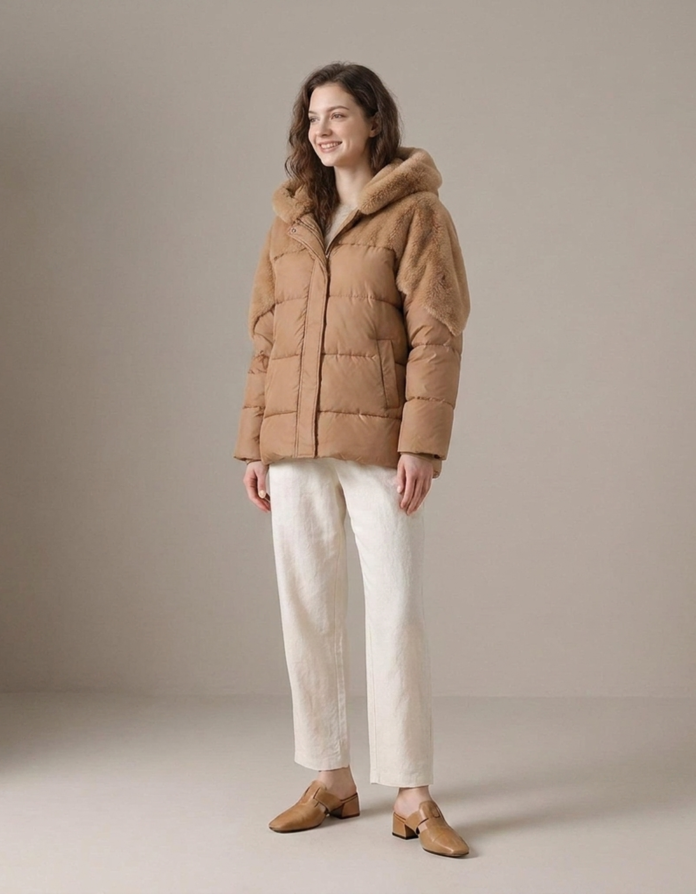 PLUXSTYLE::numise::quilted-hooded-winter-parka::front