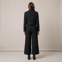 PLUXSTYLE::numise::harper-cropped-parka-wide-leg-bottoms-set::back