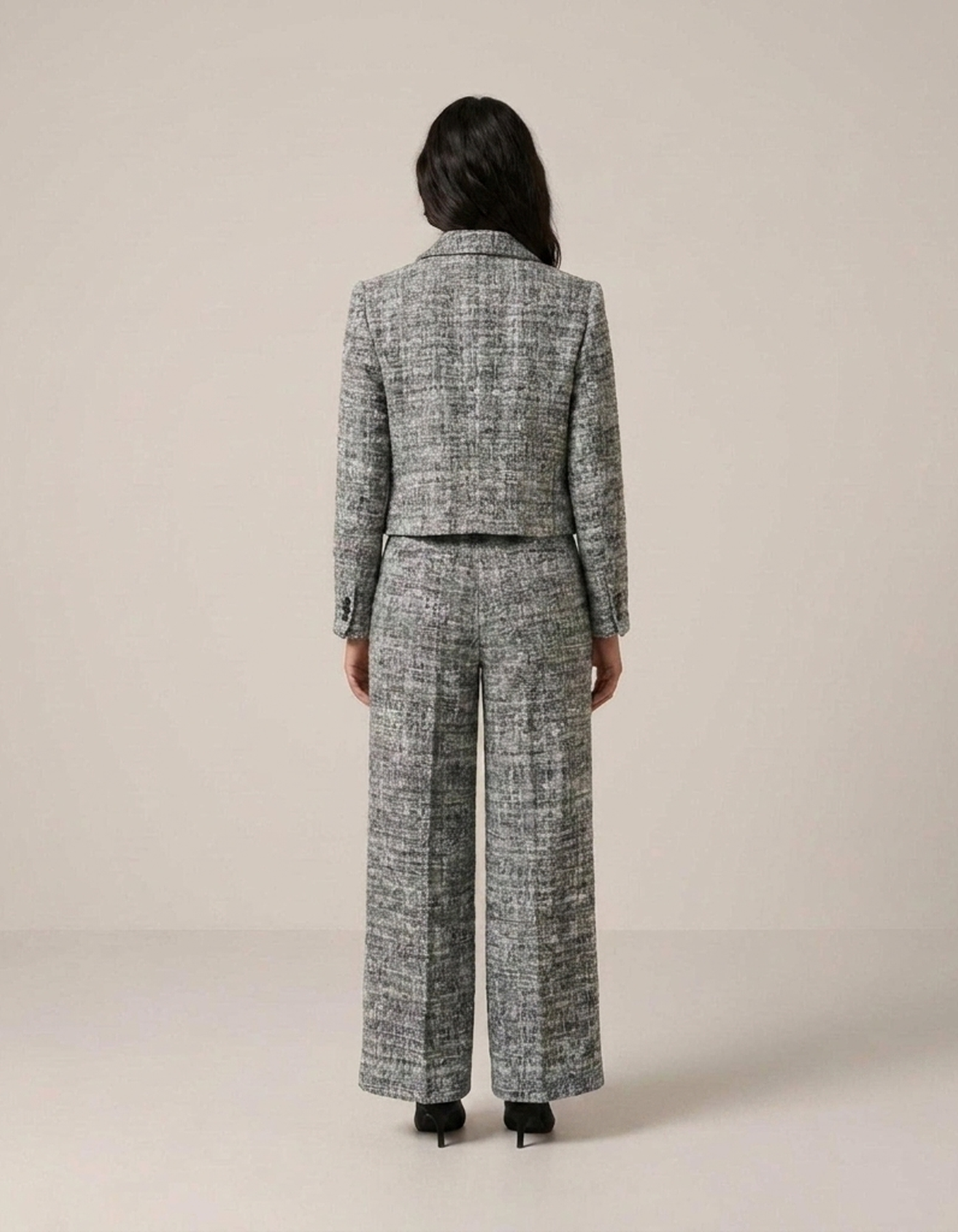 PLUXSTYLE::numise::blazer-wide-leg-pants-set::back