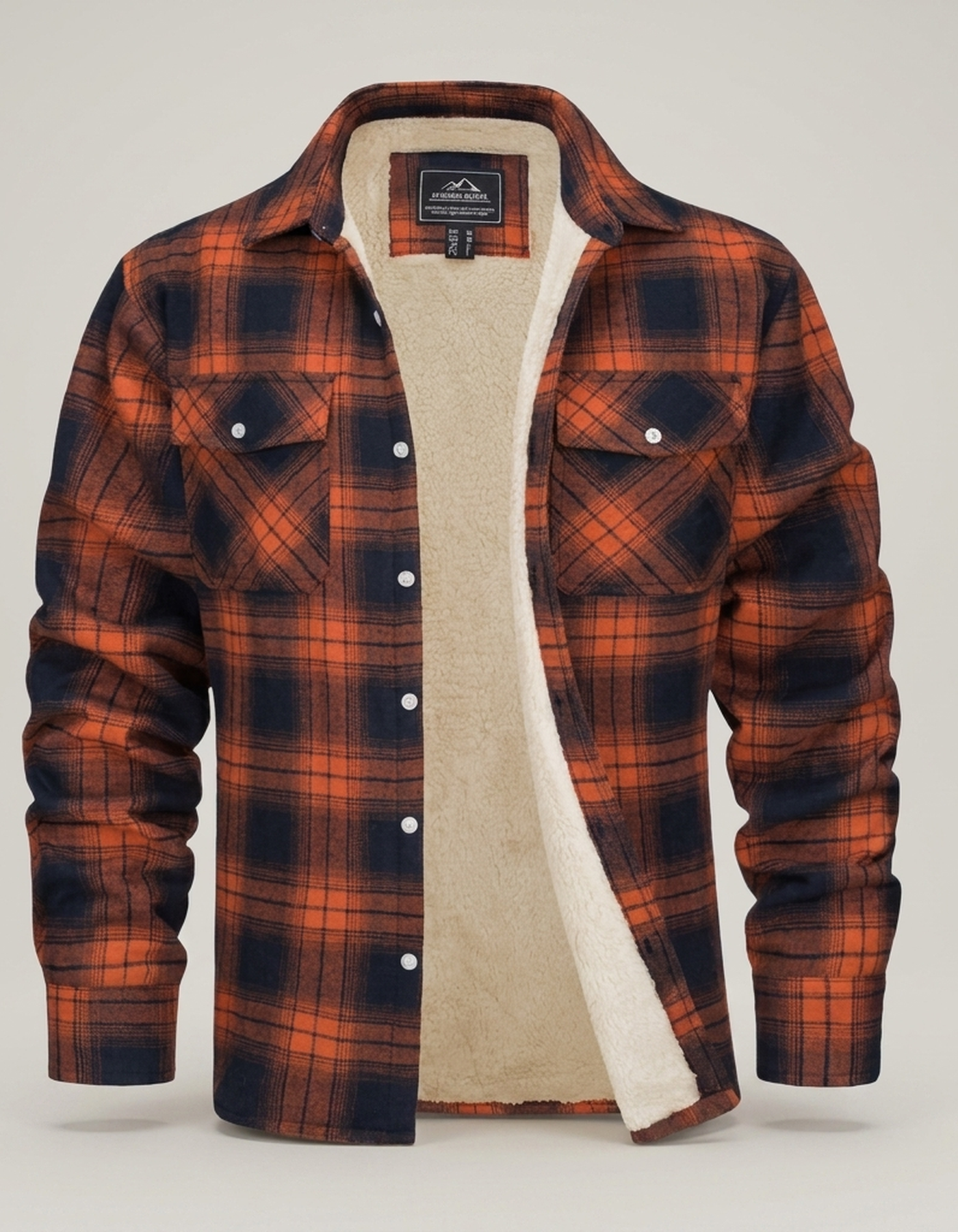 PLUXSTYLE::numise::everyday-plaid-parka::pack-orange