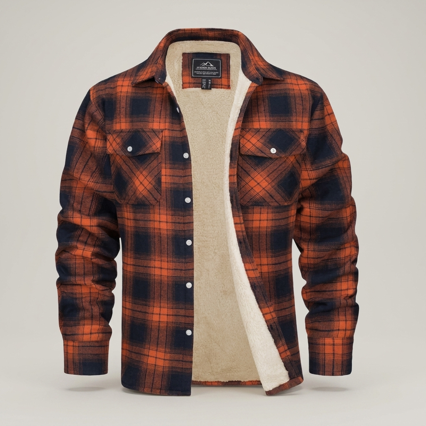 PLUXSTYLE::numise::everyday-plaid-parka::pack-orange