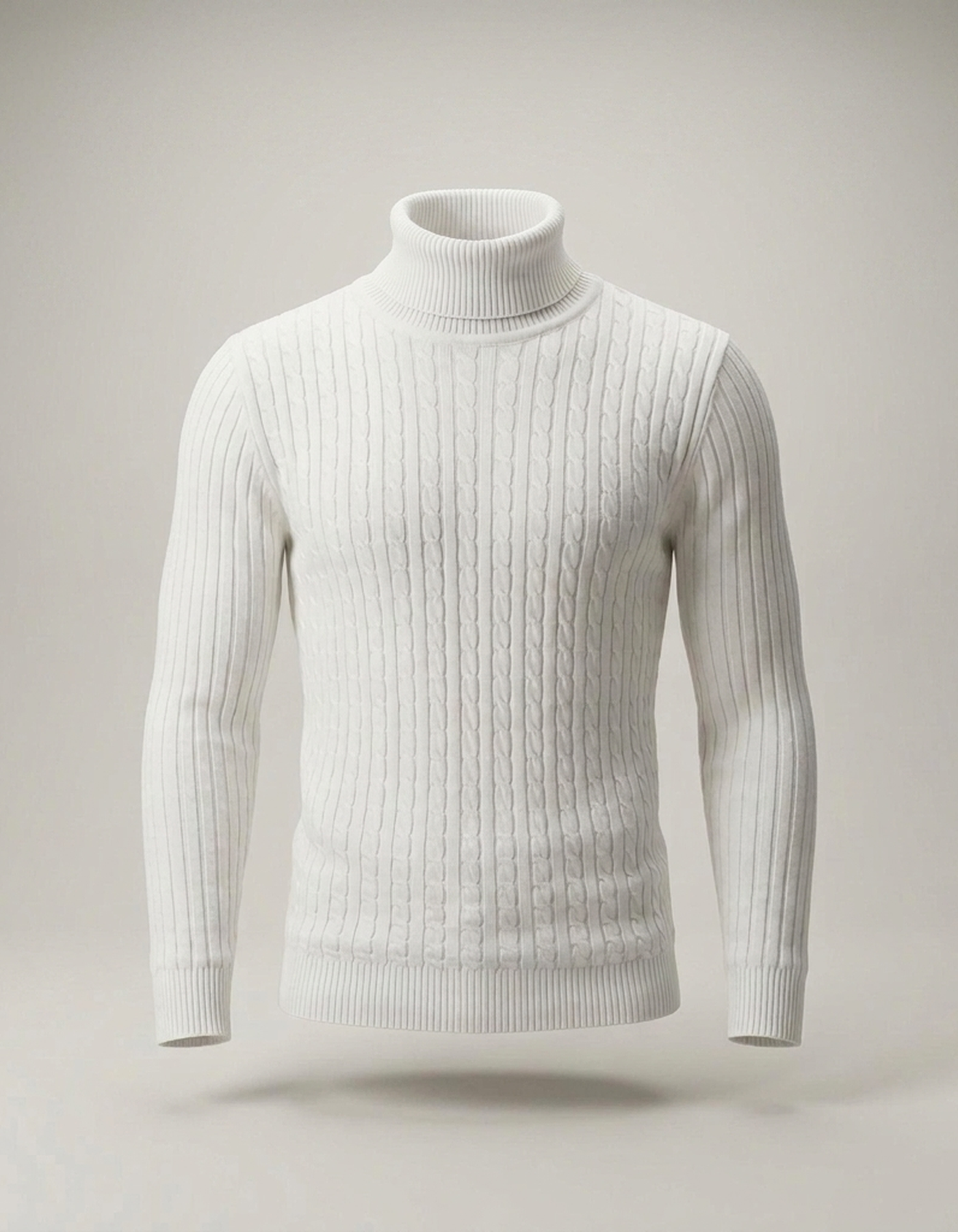 PLUXSTYLE::numise::mens-high-neck-sweater::pack-white