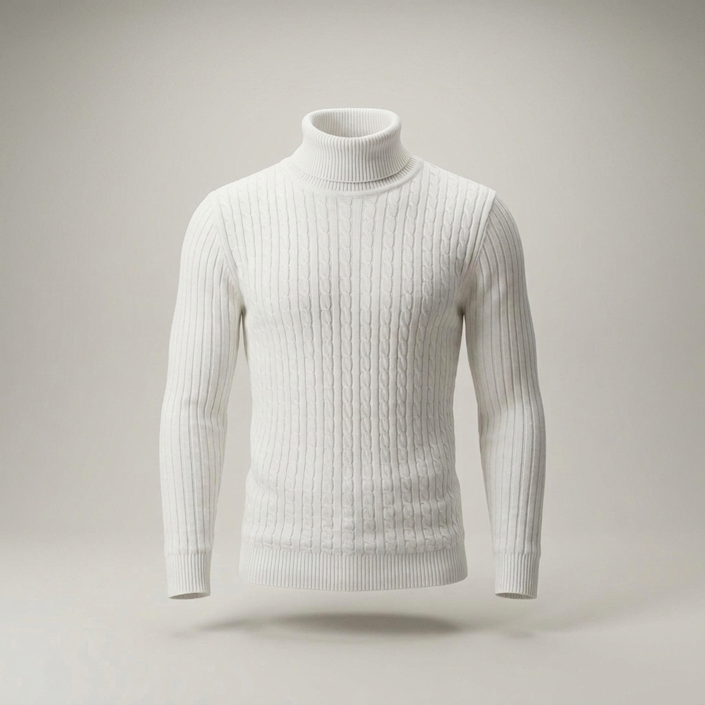 PLUXSTYLE::numise::mens-high-neck-sweater::pack-white