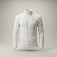 PLUXSTYLE::numise::mens-high-neck-sweater::pack-white