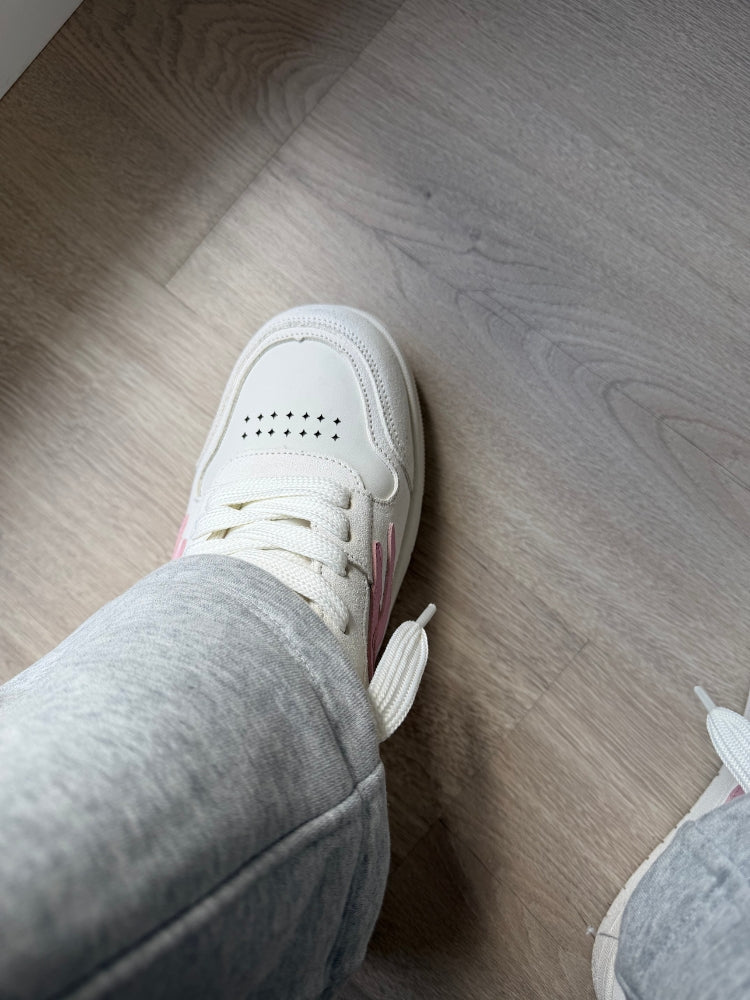 PLUXSTYLE::numise::blush-low-top-sneakers::lifestyle-keep-2