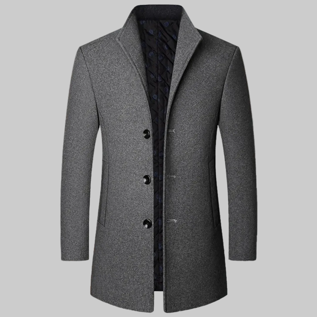 Grayson | Men's Winter Long Coat with Insulated Lining
