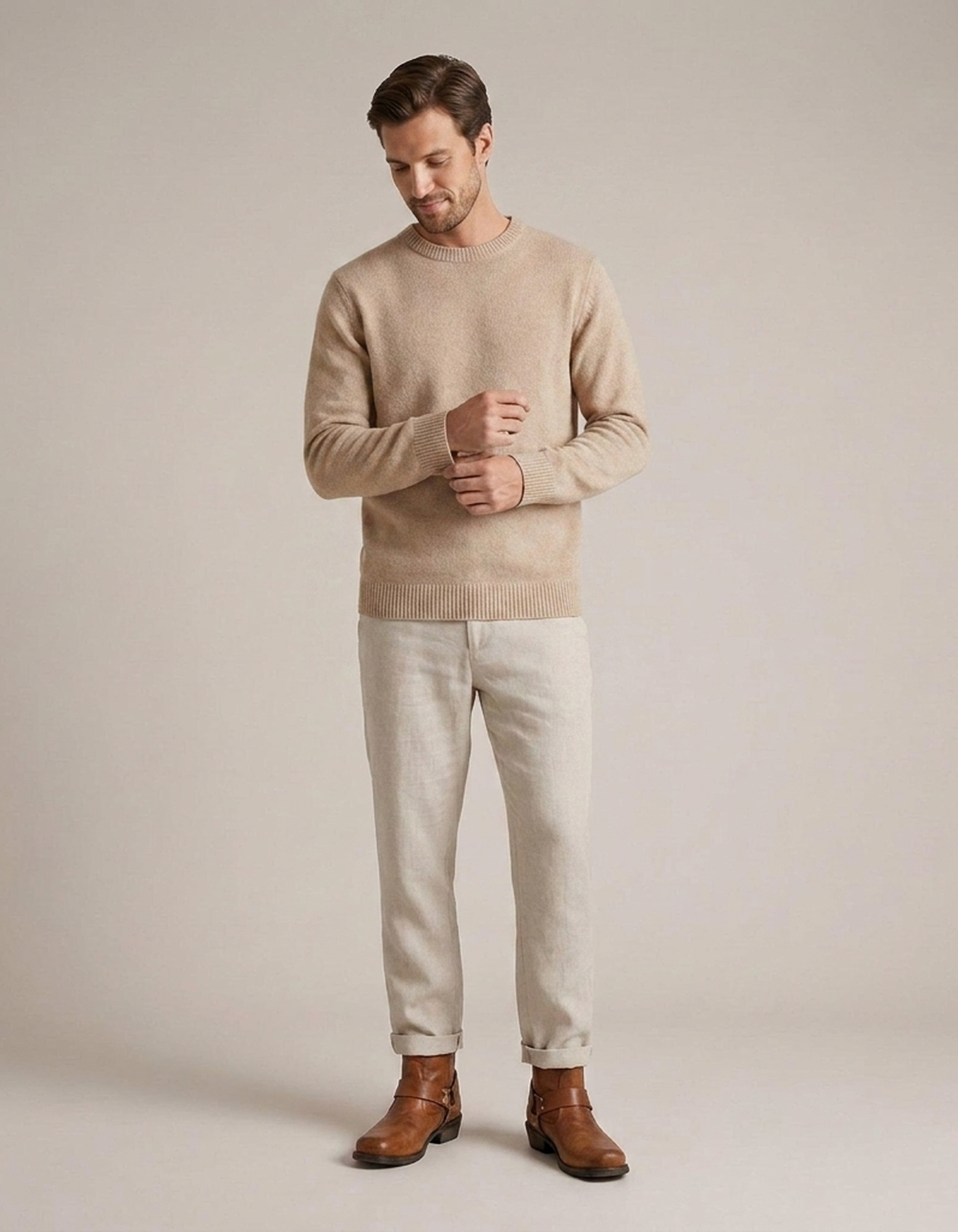 PLUXSTYLE::numise::mens-harness-strap-ankle-boots::zoom-out