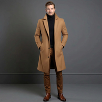 Men's Elegant Longline Coat