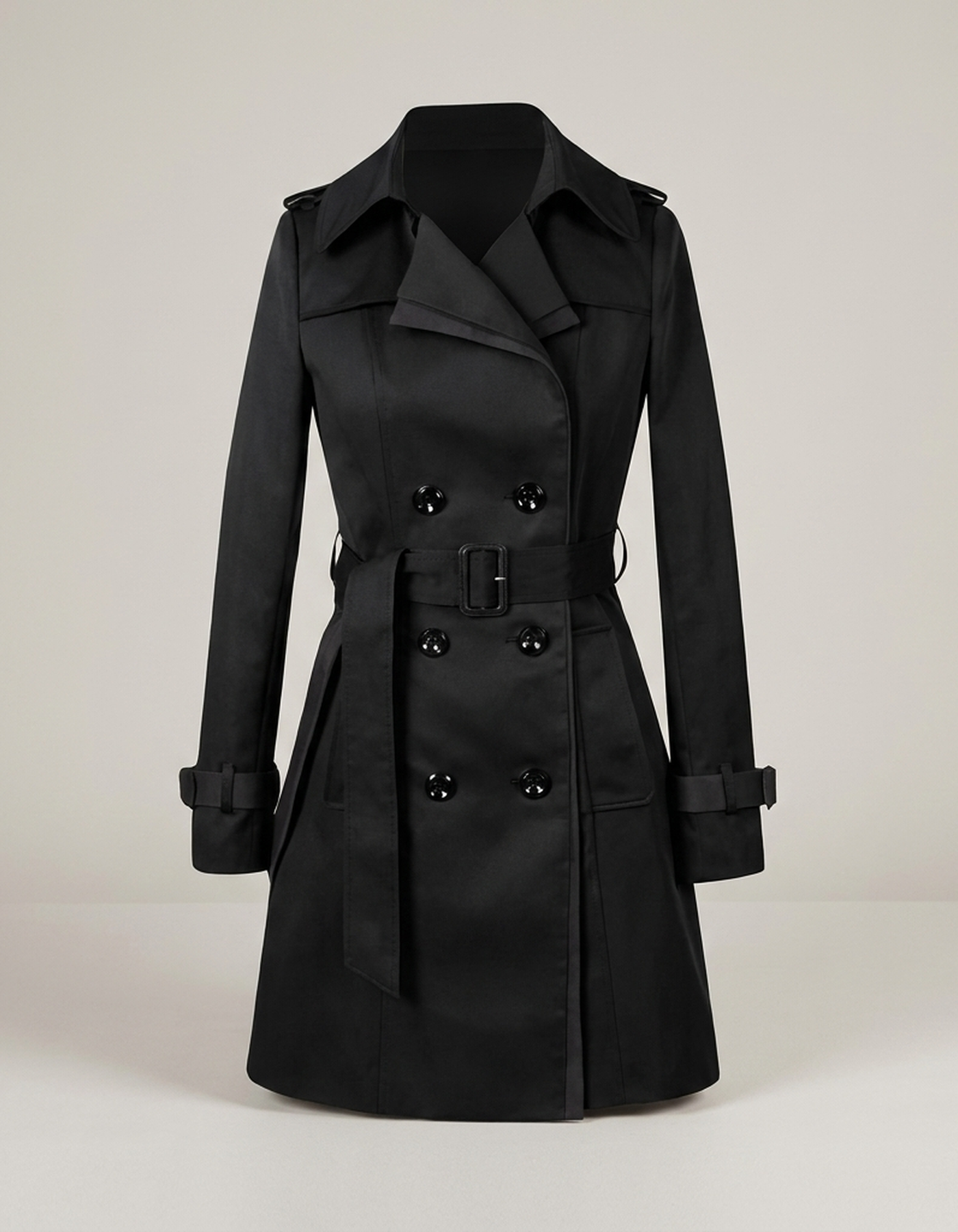 PLUXSTYLE::numise::womens-belted-parka::pack-black