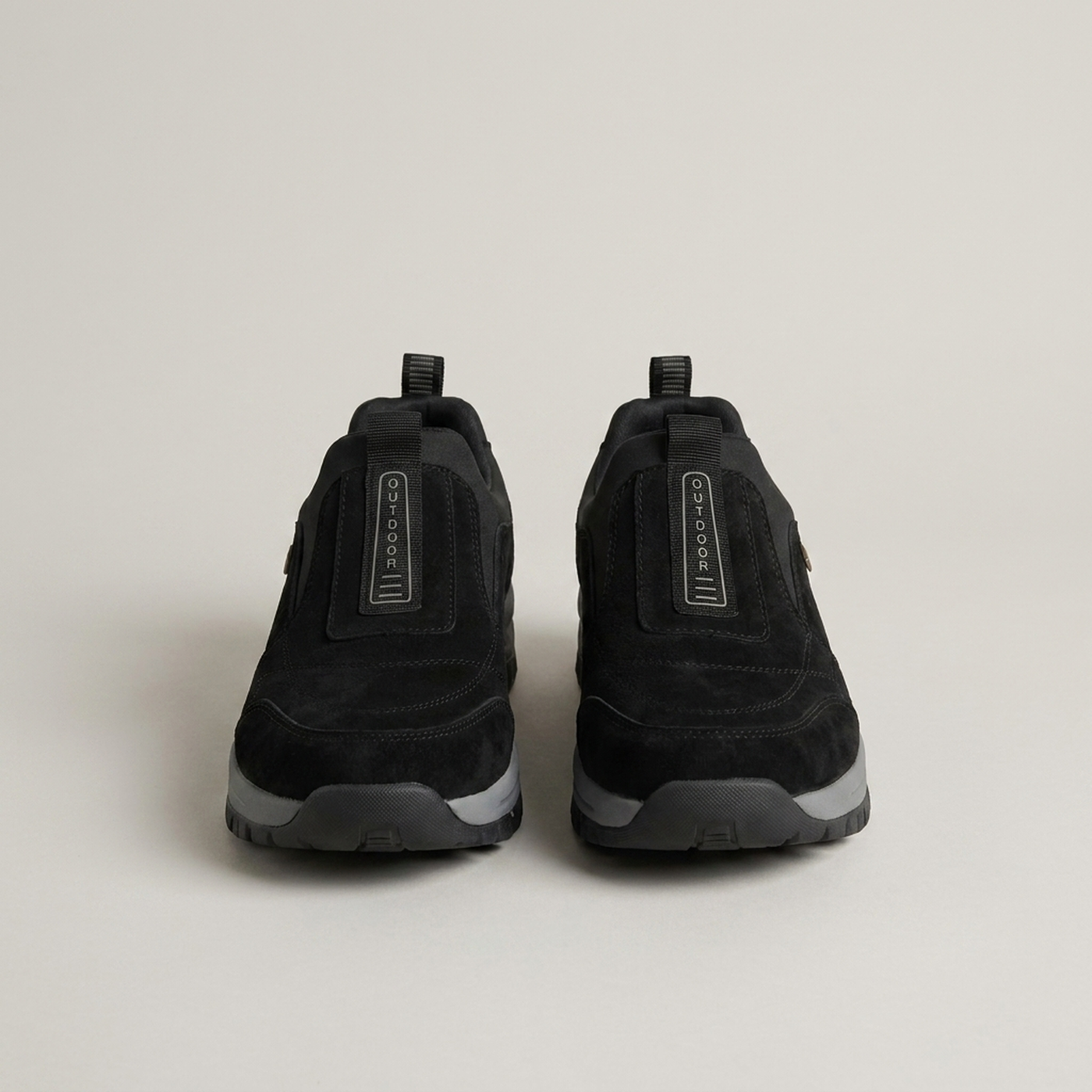 PLUXSTYLE::numise::mens-cushioned-slip-on-walking-shoes::pack-black
