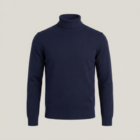 PLUXSTYLE::numise::mens-everyday-roll-neck-sweater::pack-navy-blue