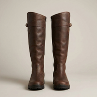 PLUXSTYLE::numise::waterproof-knee-high-boots::pack-dark-brown