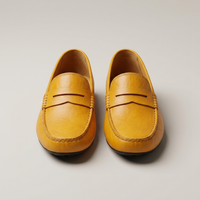 PLUXSTYLE::numise::mens-contrast-stitch-penny-loafers-1::pack-yellow