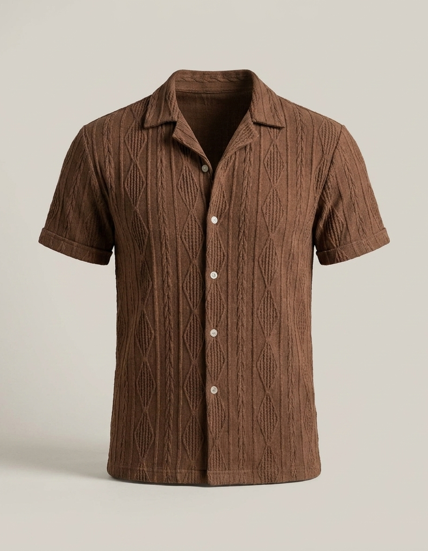 PLUXSTYLE::numise::mens-short-sleeve-top::pack-brown