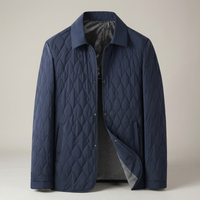 PLUXSTYLE::numise::mens-button-front-quilted-parka::pack-navy-blue