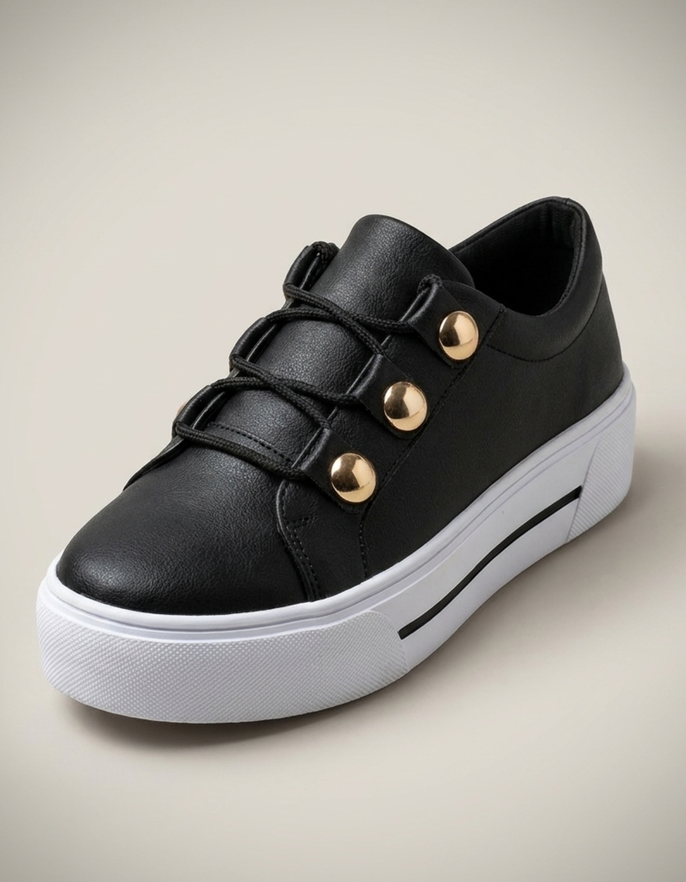 PLUXSTYLE::numise::aria-studded-platform-sneakers::closeup-hero