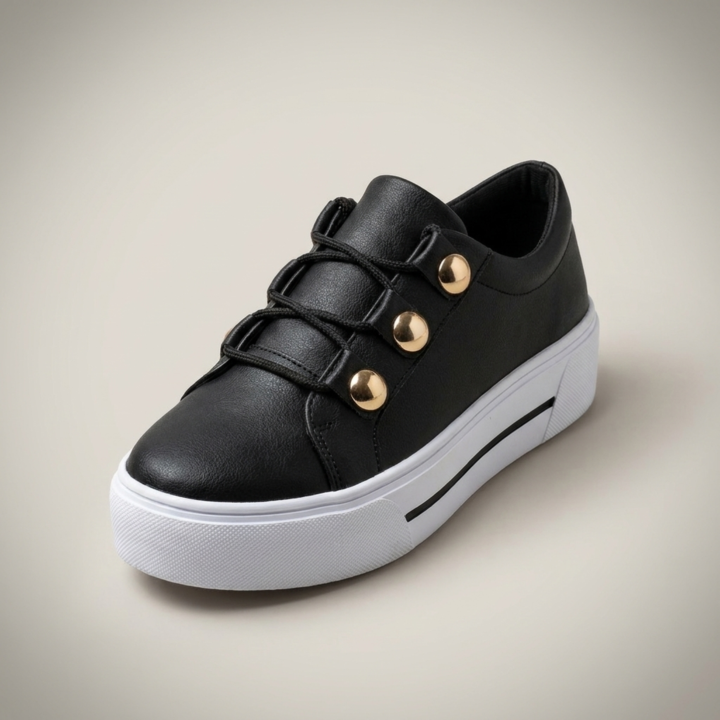 PLUXSTYLE::numise::aria-studded-platform-sneakers::closeup-hero