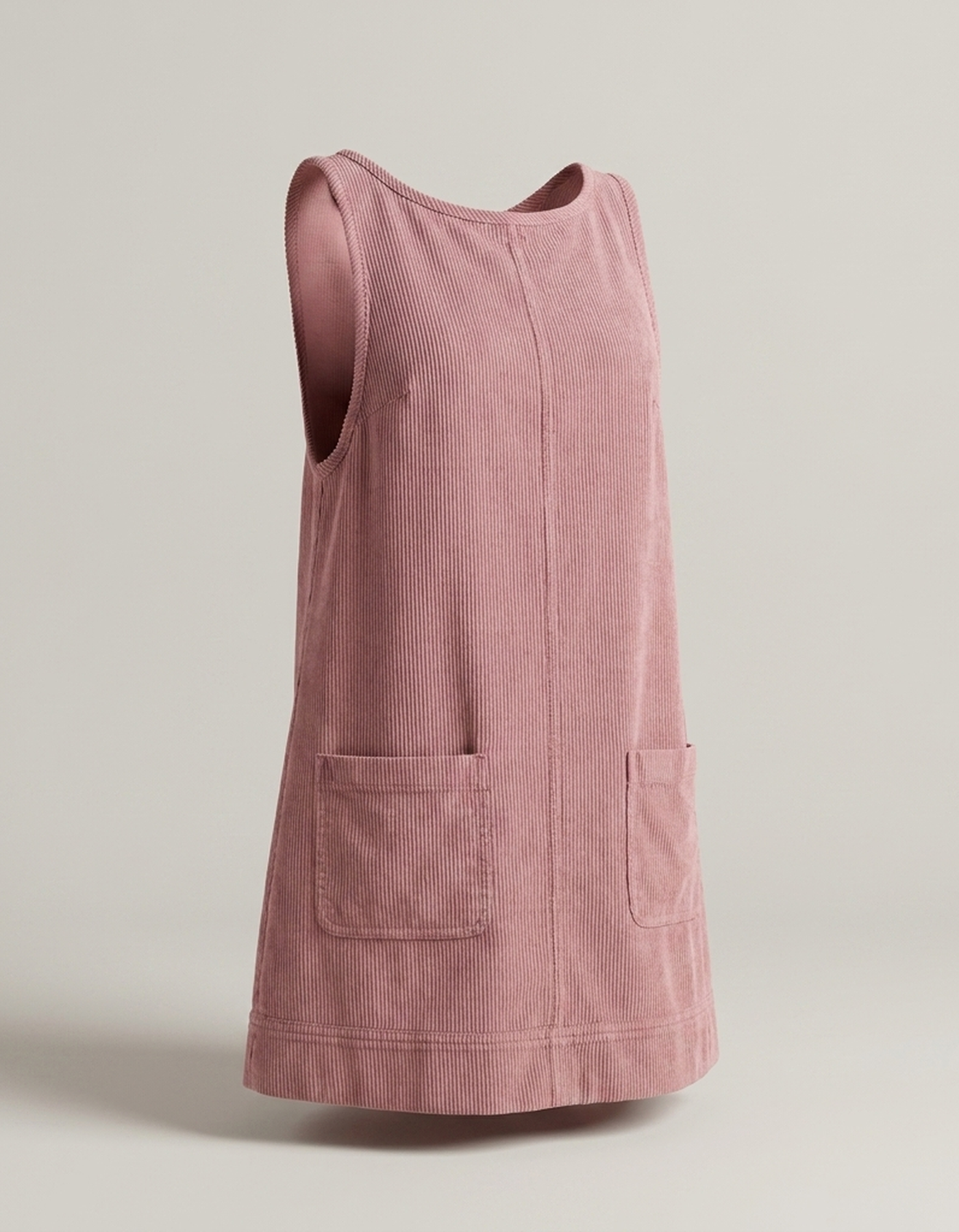 PLUXSTYLE::numise::relaxed-a-line-overall-dress::pack-pink