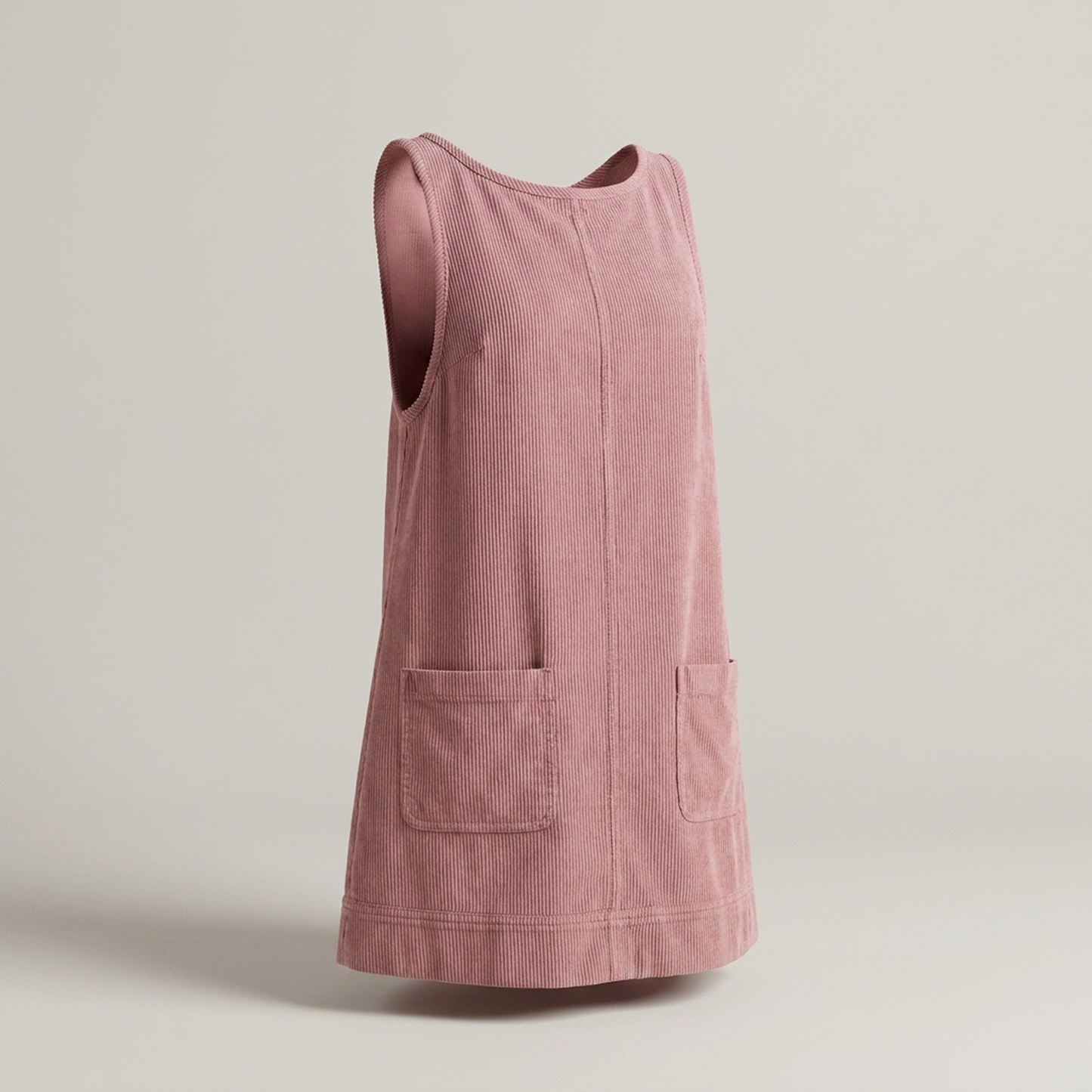 PLUXSTYLE::numise::relaxed-a-line-overall-dress::pack-pink