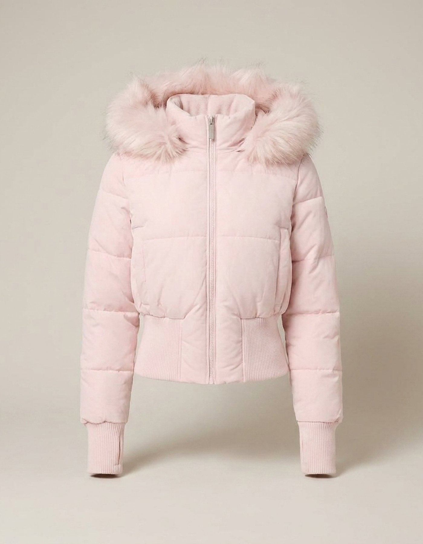 PLUXSTYLE::numise::ariana-short-hooded-puffer-jacket::pack-pink