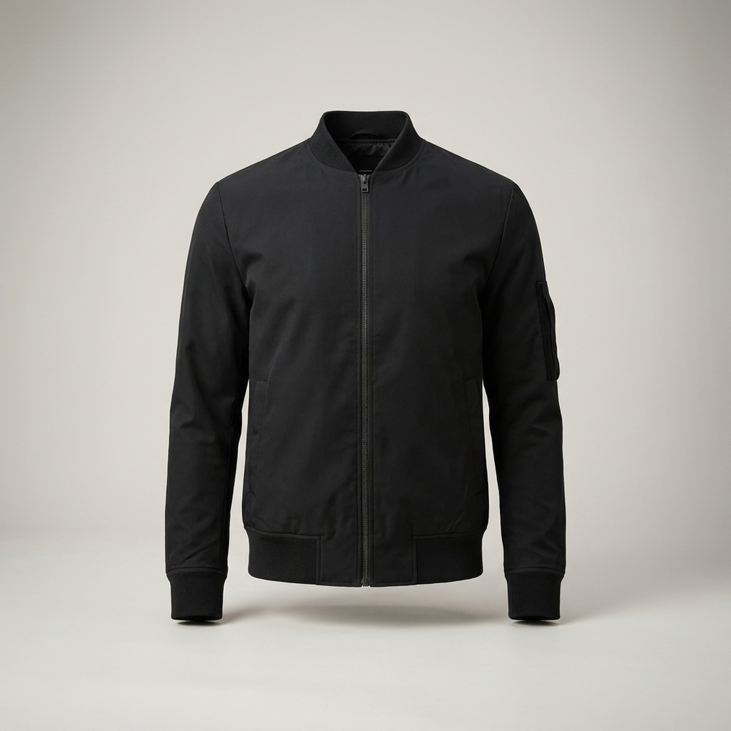 PLUXSTYLE::numise::mens-classic-bomber-jacket::pack-black