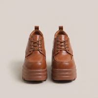 PLUXSTYLE::numise::chunky-platform-oxford-footwear::closeup-detail