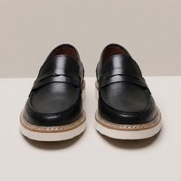 PLUXSTYLE::numise::bergamo-polished-penny-loafers::pack-black