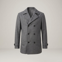 PLUXSTYLE::numise::mens-double-breasted-tailored-parka::pack-grey