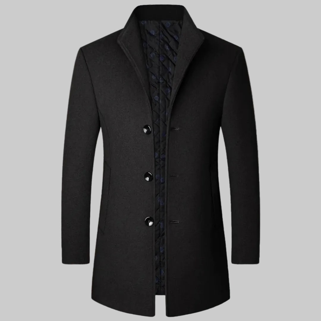 Grayson | Men's Winter Long Coat with Insulated Lining