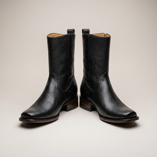 PLUXSTYLE::numise::mens-vintage-everyday-boots::pack-black
