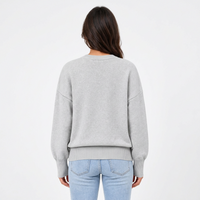 Pull classique à col rond pour femme