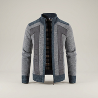 PLUXSTYLE::numise::andre-zip-front-cardigan::pack-light-gray