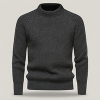 PLUXSTYLE::numise::mens-refined-turtleneck-sweater::pack-dark-gray