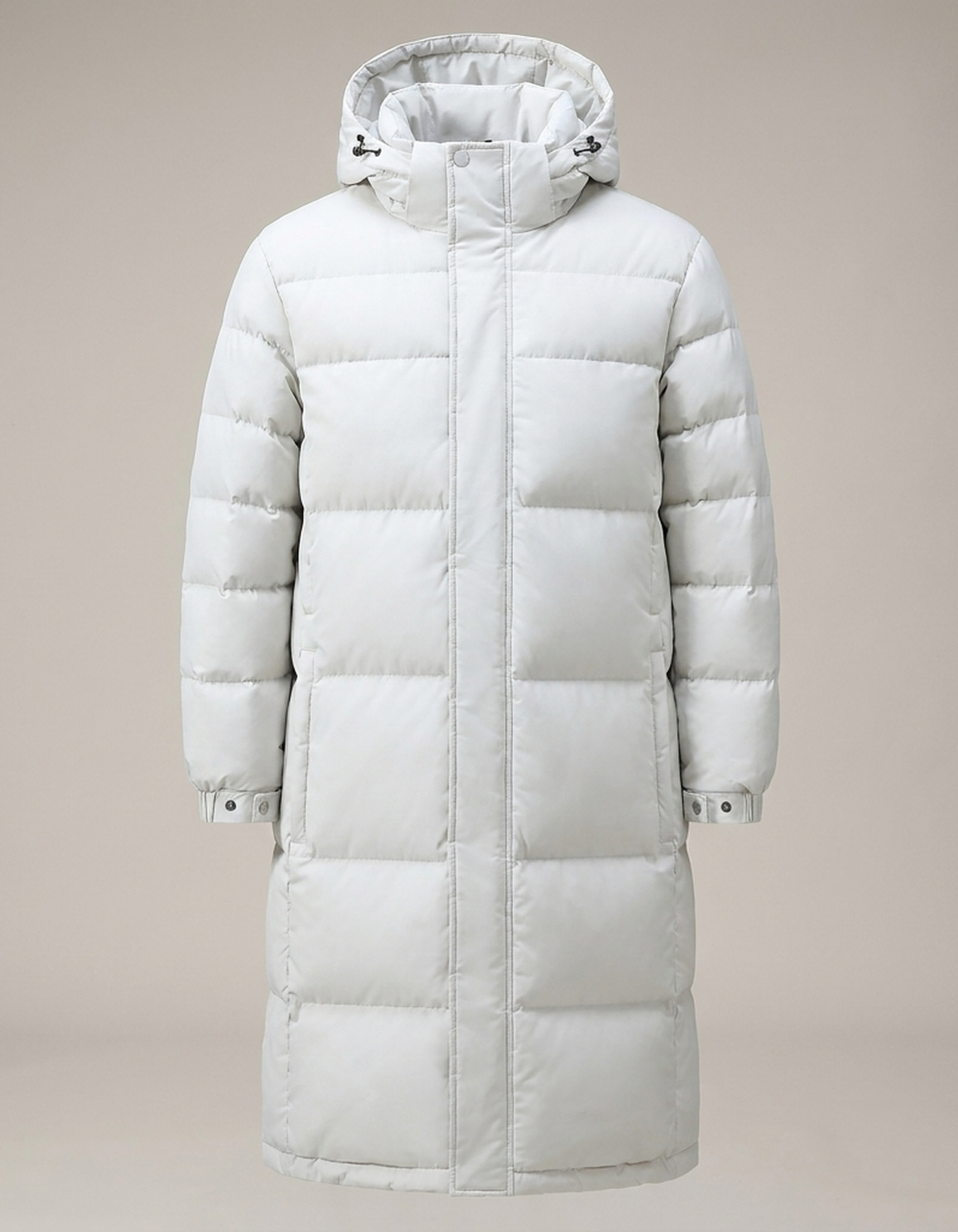 PLUXSTYLE::numise::mens-full-length-winter-parka::pack-white