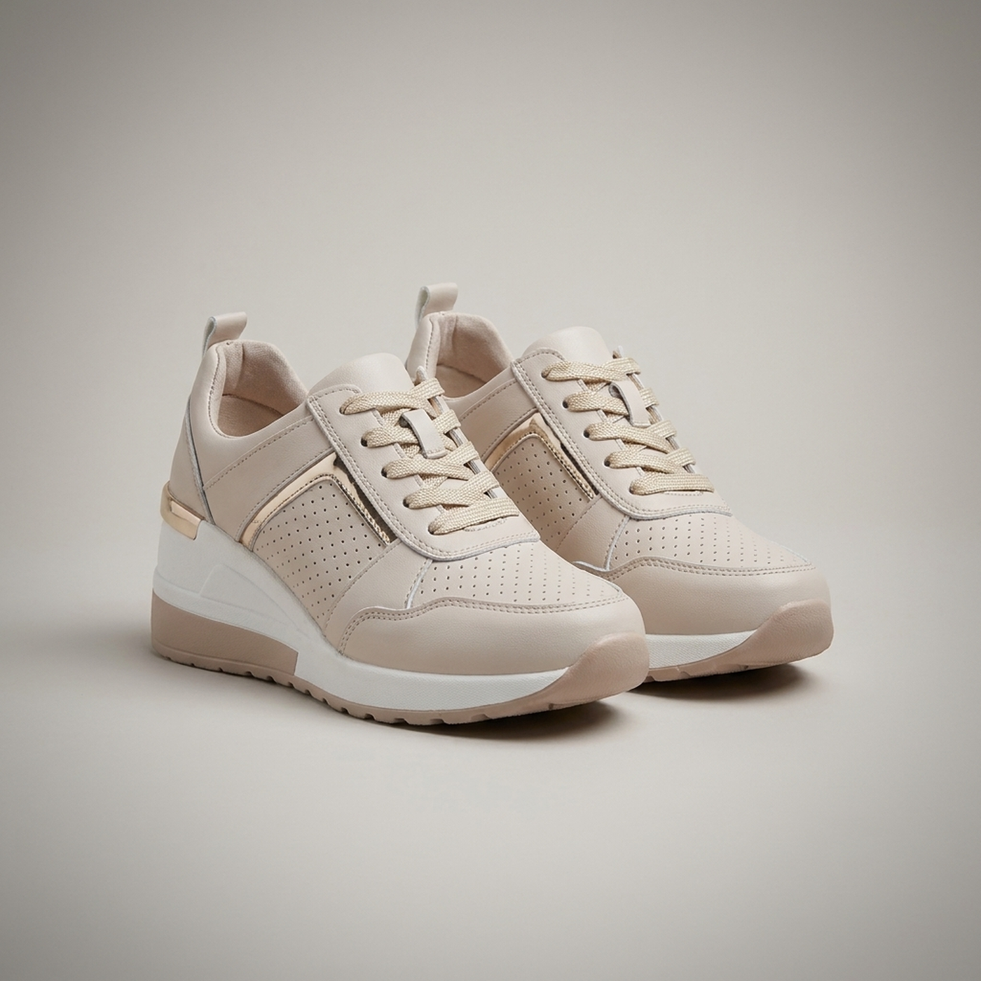 PLUXSTYLE::numise::manuela-structured-platform-sneakers::pack-beige